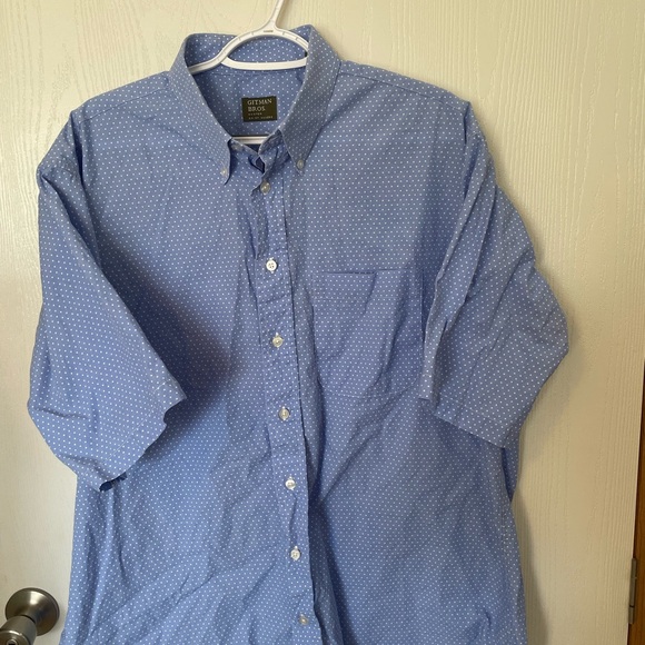 Gitman Bros Blue Dot Men's Button-Down Shirt SZ XL - Picture 1 of 6